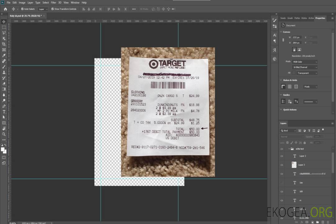 Chèque de paiement de la société cible template